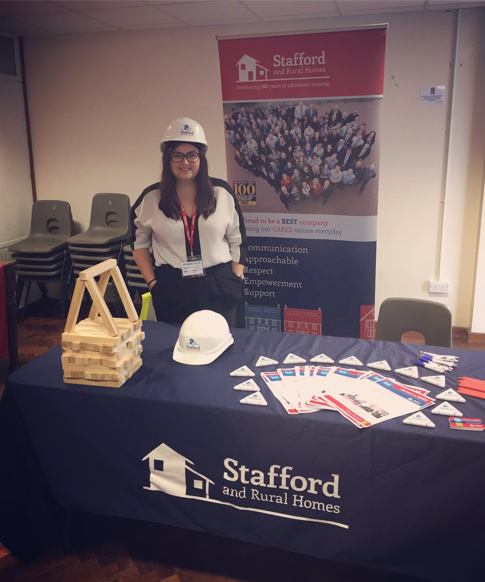 We are supporting Abbots Bromley Career Fair today. Sasha is going to talk #apprenticeships to Year 8-11 #BeTheBestYouCanBe