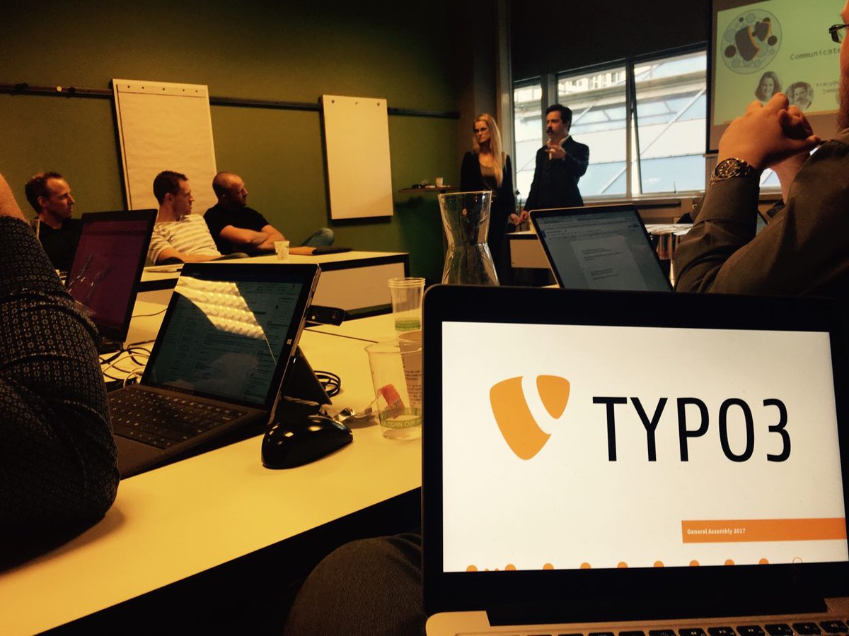 typo3's tweet photo. The first #TYPO3 AMD started today in #Utrecht. Hurry up to get one free slot in another city and see you there! #T3AMD https://t.co/XoW2vfvS4W