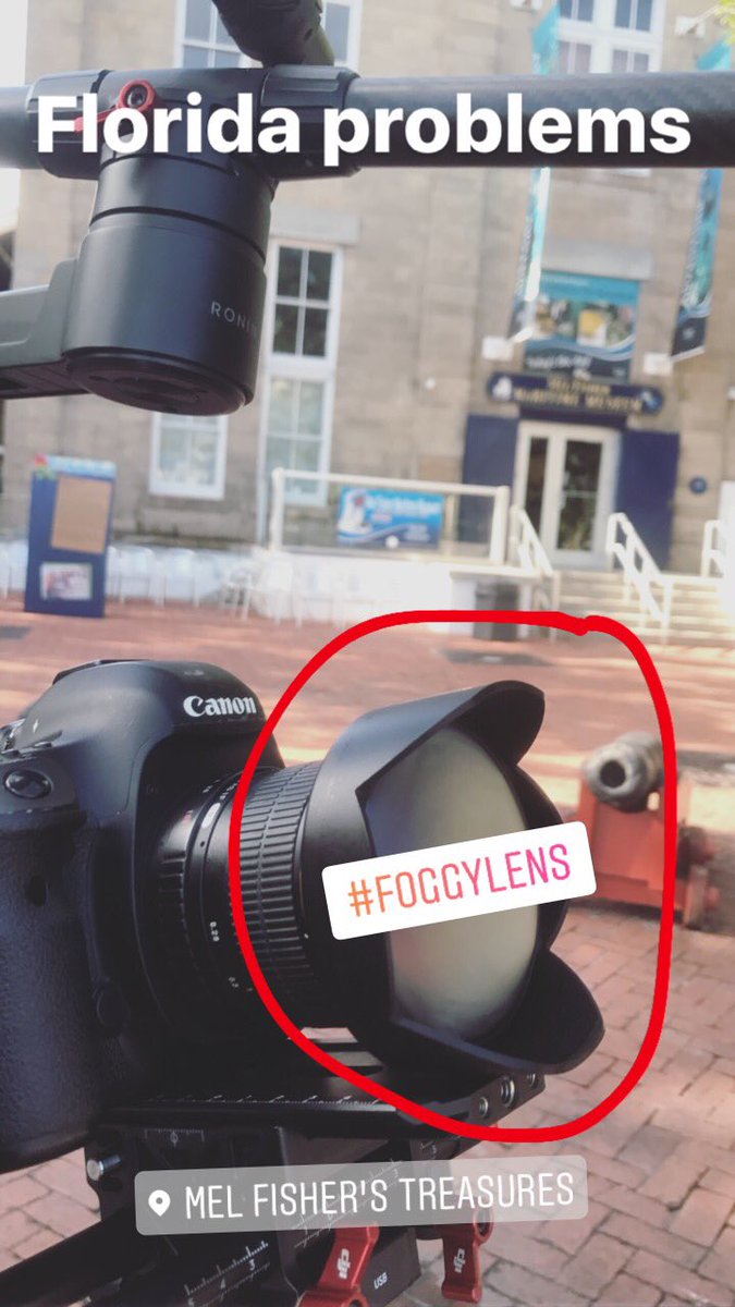 DockLightKW's tweet image. Lol #videographerproblems #floridaproblems #foggylens @RokinonLenses @CanonUSApro @DJIGlobal