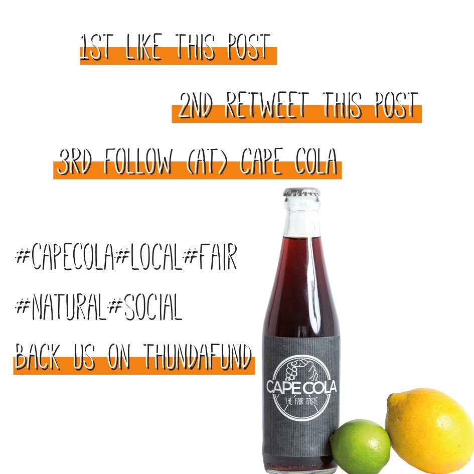 CapeCola's tweet photo. Get ur own 6 bottles of #CapeCola #4free. Join our #contest till 7/9/17 8pm. Just follow these steps ⬇️ 3 winners will be drawn by chance☀️🍋 https://t.co/6ysG5Bx8Po