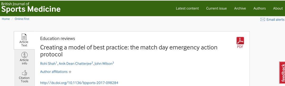 johnny wilson (@johnny_wilson5) on Twitter photo Absolutely delighted/humbled 2 b published in the <a href="/BJSM_BMJ/">British Journal of Sports Medicine (BJSM)</a> on "Creating a model of best practice: the match day emergency action protocol" Absolutely delighted/humbled 2 b published in the <a href="/BJSM_BMJ/">British Journal of Sports Medicine (BJSM)</a> on "Creating a model of best practice: the match day emergency action protocol"
