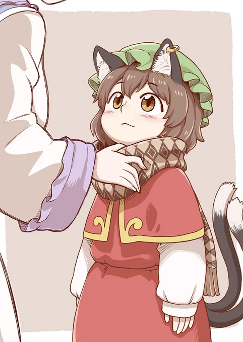 藍「あったかくして出かけなさい」 