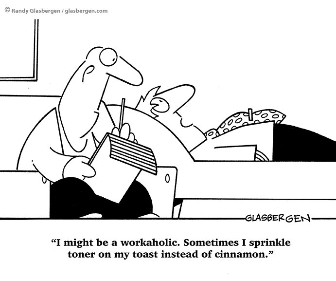 A #MondayComic for all the workaholics.
