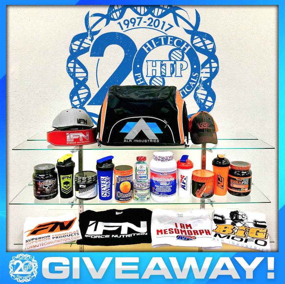 IForceNutrition's tweet photo. #GIVEAWAY: Enter to win this Ultimate #HiTechFamily of Brands 20th Anniversary Grand Prize!! To enter sign up here, https://t.co/bDtd5bLnXD! https://t.co/nO7ggnarTX
