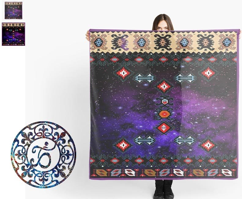 Branko65J's tweet photo. "Nebeski narod" koristi svemir kao podlogu za stare šare :) #pirot #raskoš
#promoteSerbia #SerbiaArt #BJArt #spaceetno #oldpattern https://t.co/CwEEX4SqqC