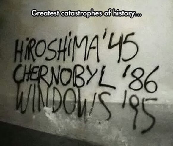 geekshopper_de's tweet photo. Wenn Gangsta-Nerds Graffitis sprayen #graffiti #lustig #windows https://t.co/4PWj2OYtJP
