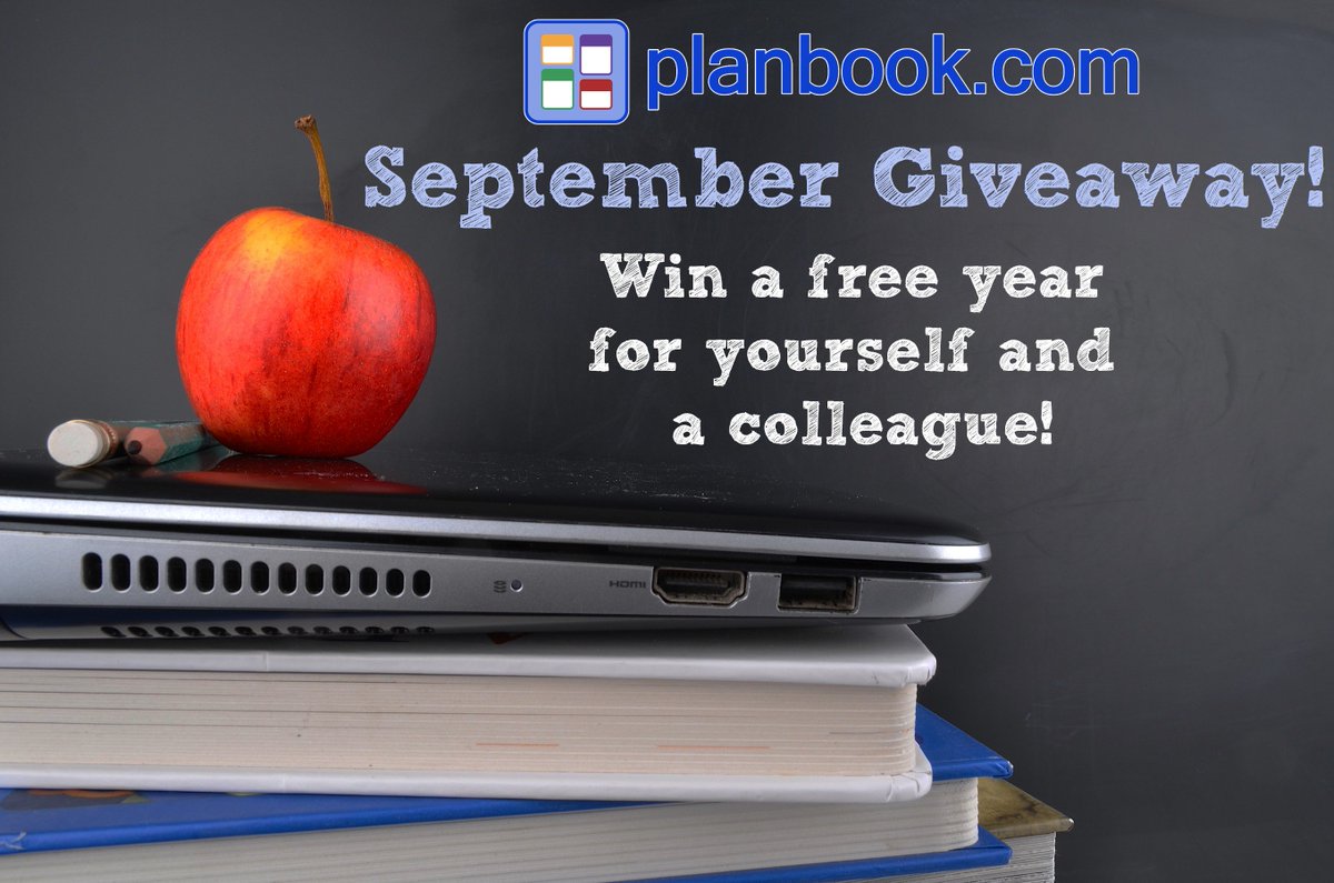 planbookcom's tweet photo. If you're following us, you're entered to win! Good luck! Wishing all teachers a fantastic new school year! (: https://t.co/soqjRSE7XC