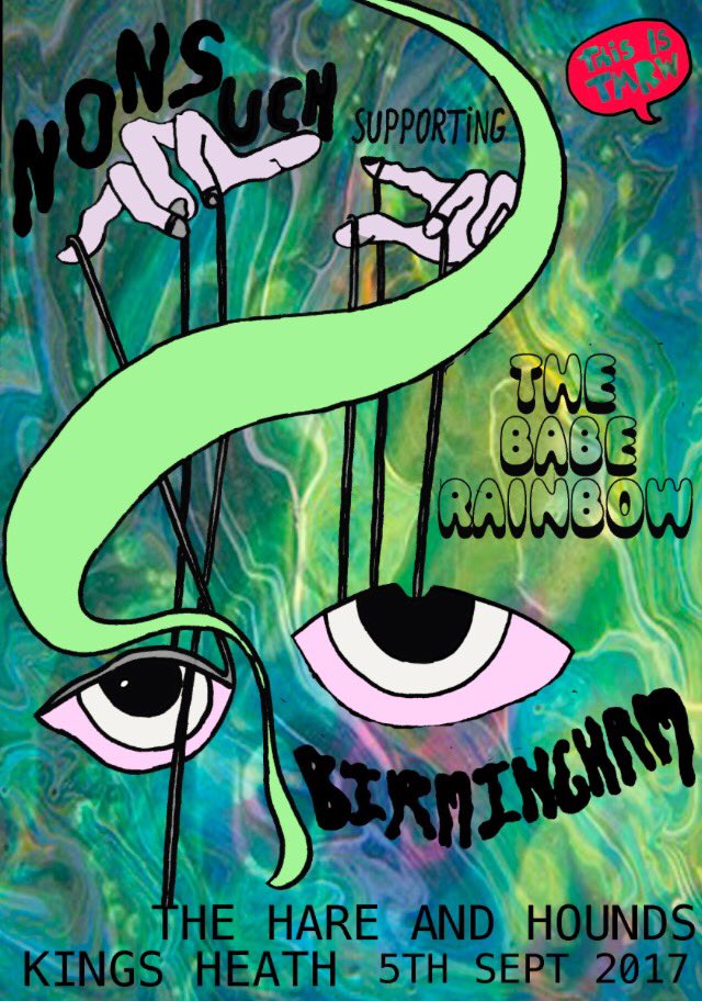 Tomorrow we support <a href="/thebaberainbow/">The Babe Rainbow</a> on their tour. Hare and hounds kings Heath (BIRMINGHAM) DM 4 cheaper tickets 🔮🔮