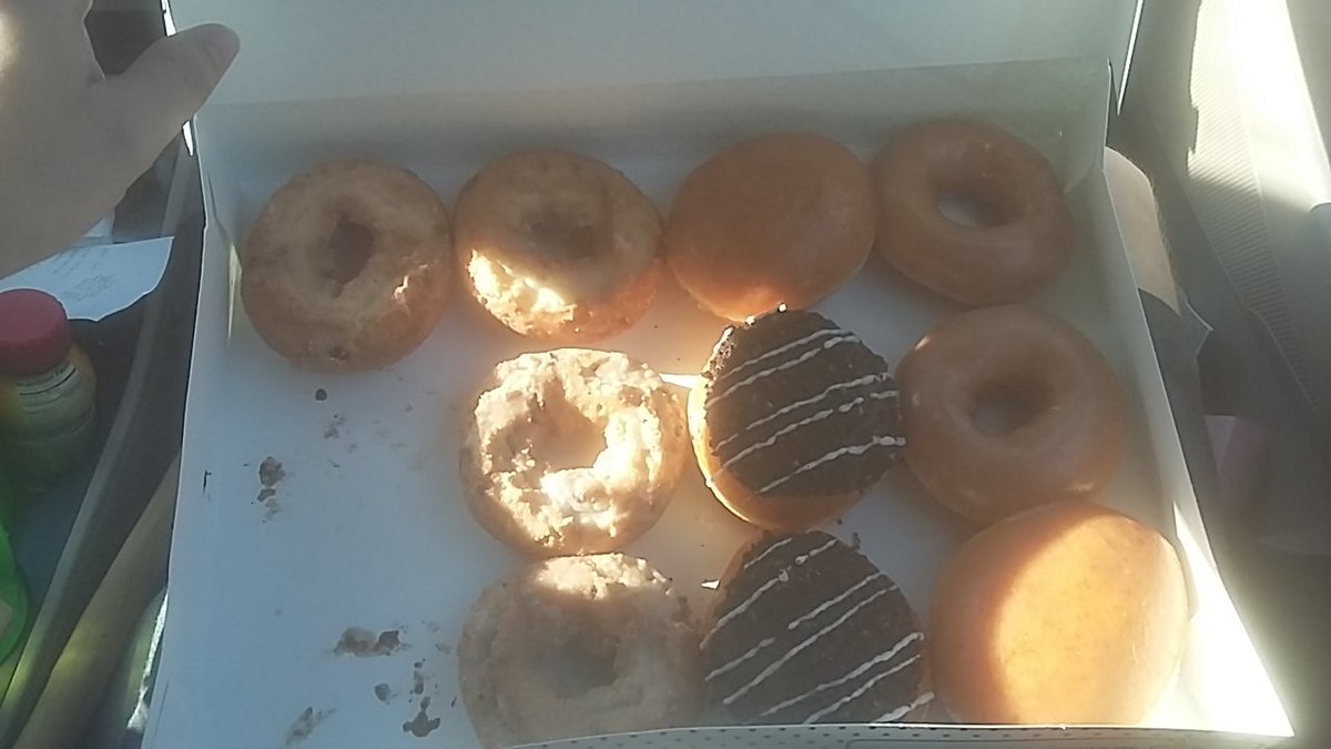 saeteinn's tweet photo. Nit pictured: the two Reese's donuts already snarfed.
@TrethElcair @PastelDawg @tieg_graywolf #fatbuddy #mow #hungrysnoot #secondbreakfast https://t.co/QQXZOwmWRb