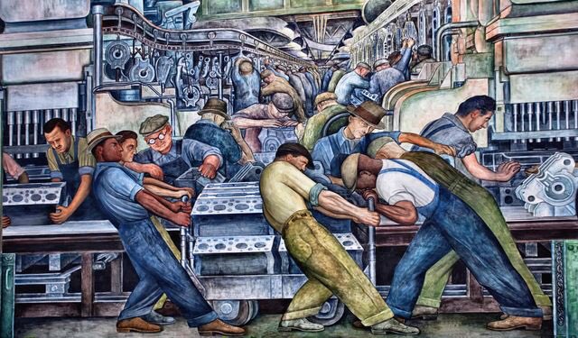 Mich4Bernie's tweet photo. Happy Labor Day! #labor #detroit https://t.co/NYktf6NMBE