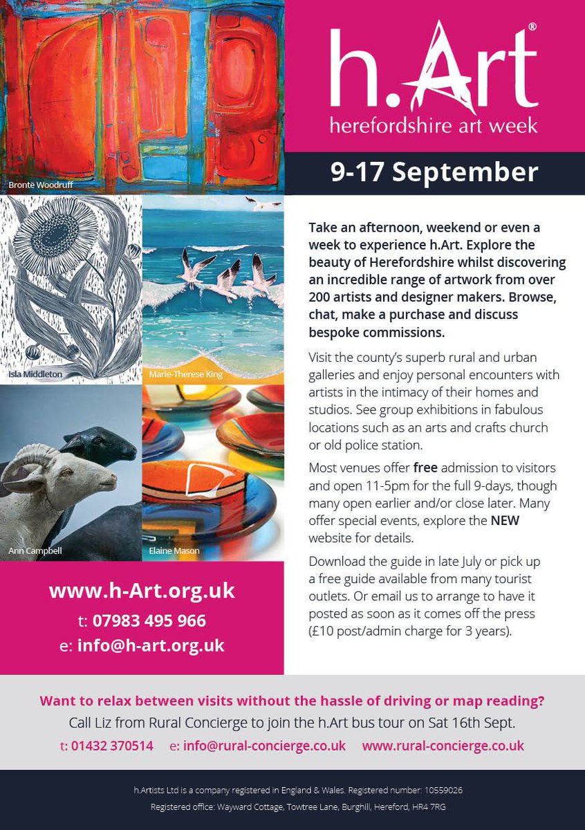 hArtWeek's tweet photo. Be inspired #Arthfd #hARTUK #HerefordHour #hartists2017 #art #design #create https://t.co/aweJeA5SQe