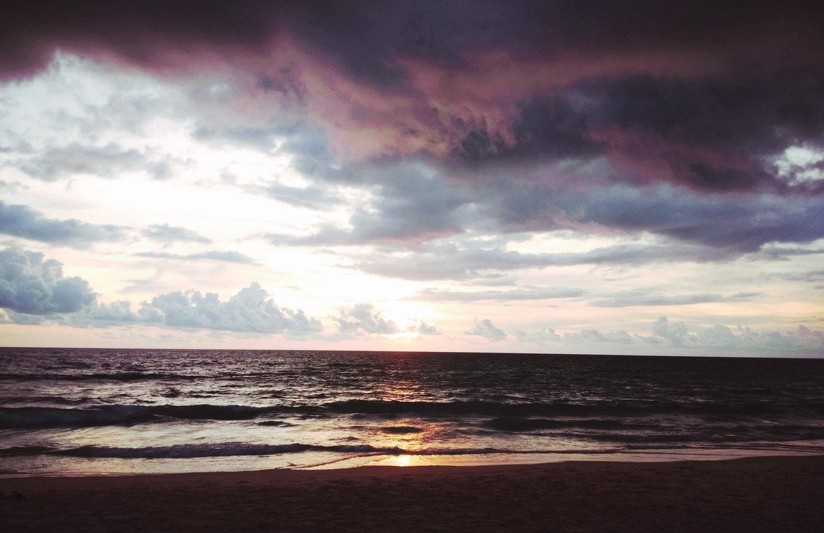 Sun, Rain, Sands and #SwimmingInTheSea #SunsetsInPhuket ... Beach lovin' in Thailand #Karon #Holiday