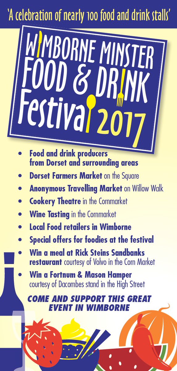 Hungry? Thirsty? #WimborneFoodFestival on Sat 21 October <a href="/Dorset_Hour/">#Dorsethour</a> <a href="/DorsetFoodDrink/">Dorset Food & Drink</a> <a href="/DorsetFarmMkts/">Dorset Farmers Mkts</a> <a href="/OriginalATM/">The ATM</a> get it in your diary!