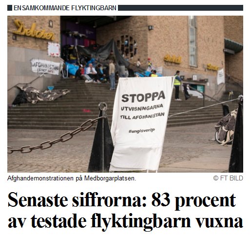 Nivodius's tweet photo. 83 procent av testade flyktingbarn vuxna
https://t.co/lokWNSQyvP #svpol #migpol #UtvisaNu #svtagenda #bonniergrid #sthlmtechfest #aktuellt https://t.co/6tZYZXjQm9