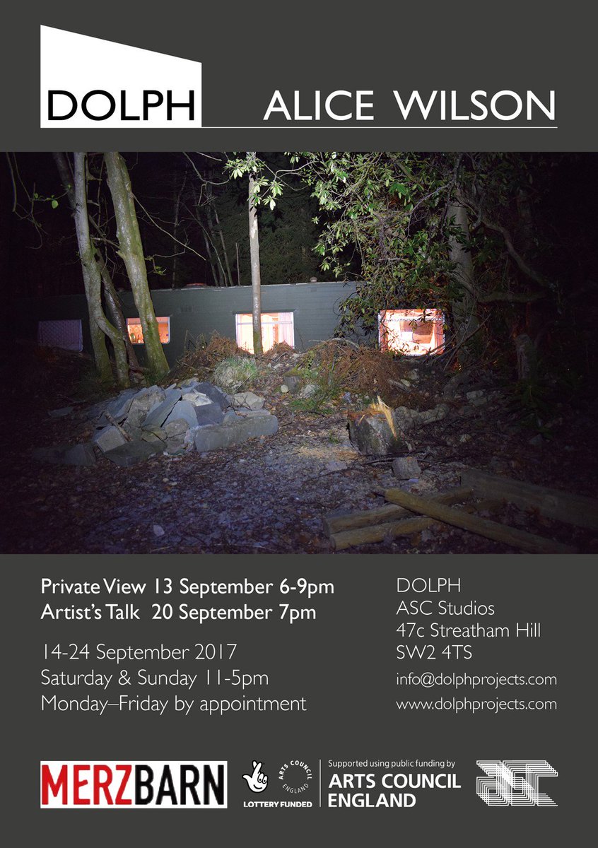 ASC Studios (@ascstudios) on Twitter photo Next up <a href="/DOLPHprojects/">DOLPH</a> #Streatham <a href="/alicewilsonart/">Alice Wilson</a> | Private View | Wed 13 Sept | 6-9pm Next up <a href="/DOLPHprojects/">DOLPH</a> #Streatham <a href="/alicewilsonart/">Alice Wilson</a> | Private View | Wed 13 Sept | 6-9pm