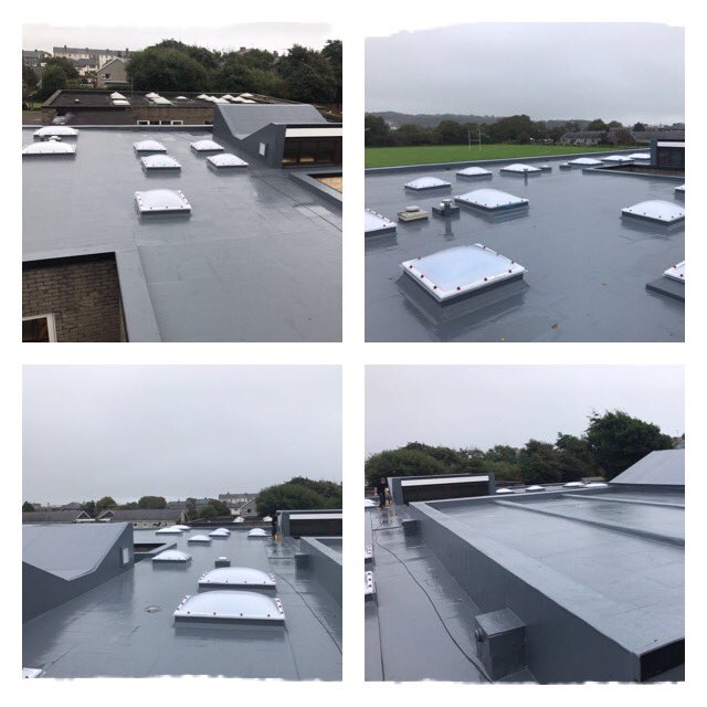 weatherwellroof's tweet photo. Quality job done by the lads on this challenging school! Great attention to detail! @LiquidPlastics @SikaCraigLAM #decothane #tidywork https://t.co/CC2MynFzQV