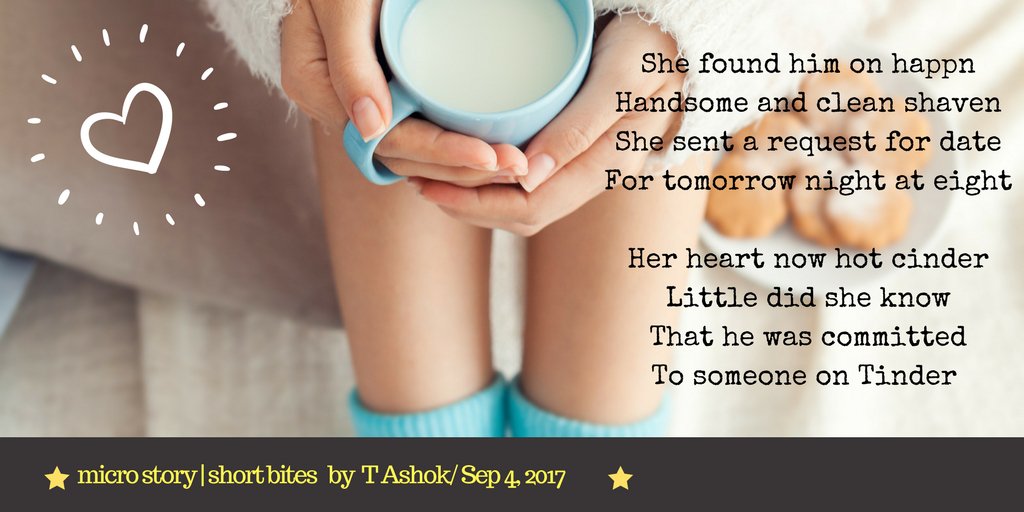 Ash_Thiru's tweet photo. The sponsored ad videos of ‘happn’ on FB sparked my muse!
#microstory #shortbites https://t.co/zCPw2z3dQH