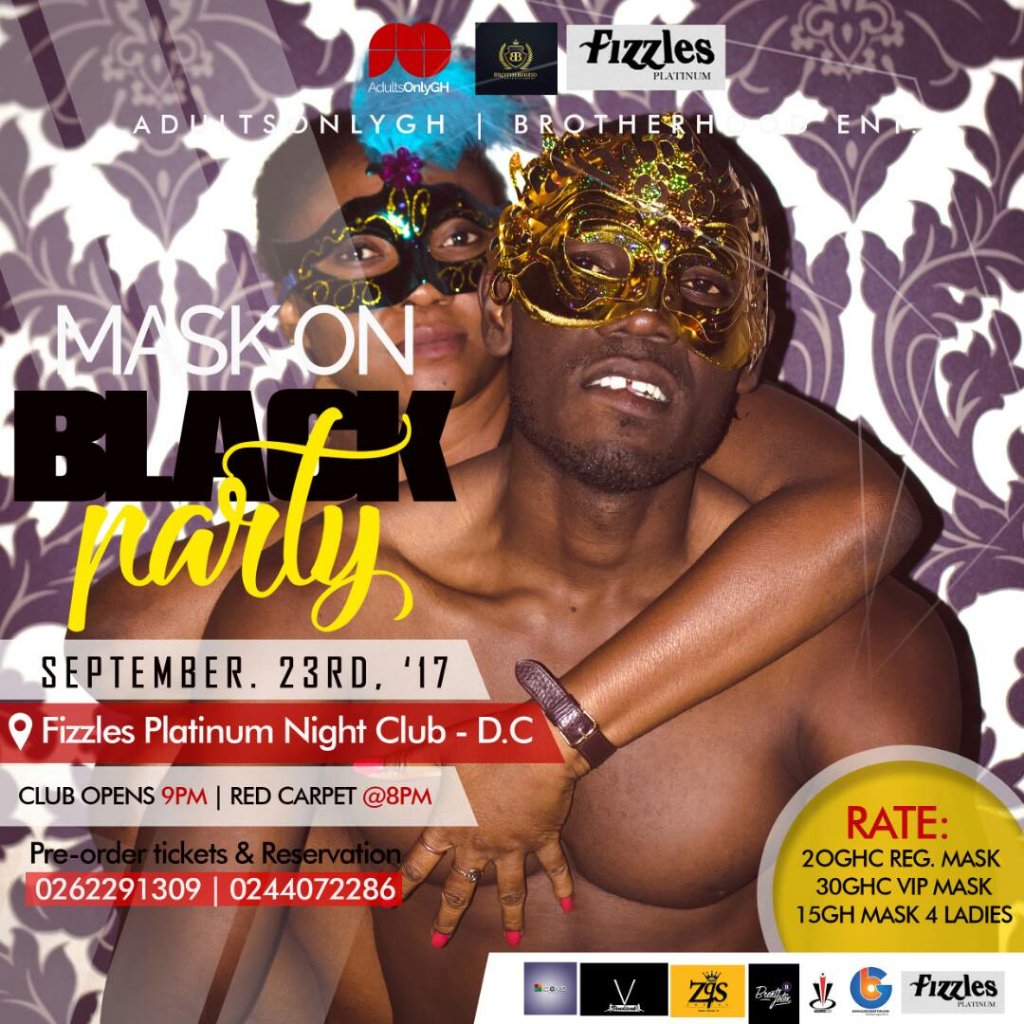 AdultsOnlyGh's tweet photo. 23rd September is underway!! #MaskOnBlackParty🔥🔥🔥 https://t.co/zHCsPq50S9