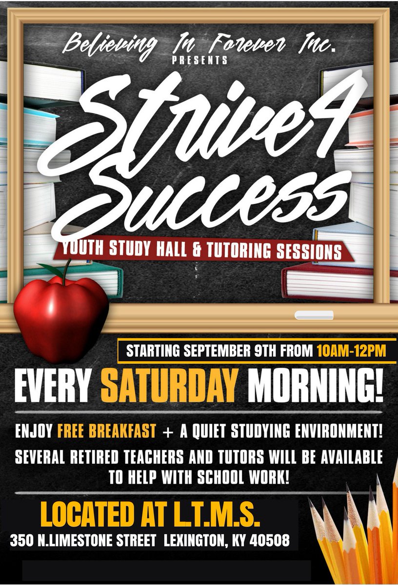 DevineCarama's tweet image. FREE #Strive4Success YOUTH TUTORING for all @ItsAboutKidsFC students at #LTMS EVERY Saturday morning!