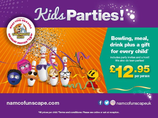 NamcoFunMetro's tweet photo. We have some great party packages available.
All giving you flexibility at a great price. 
Give us a call for more details
#gateshead #party https://t.co/OJDRpqTB9G