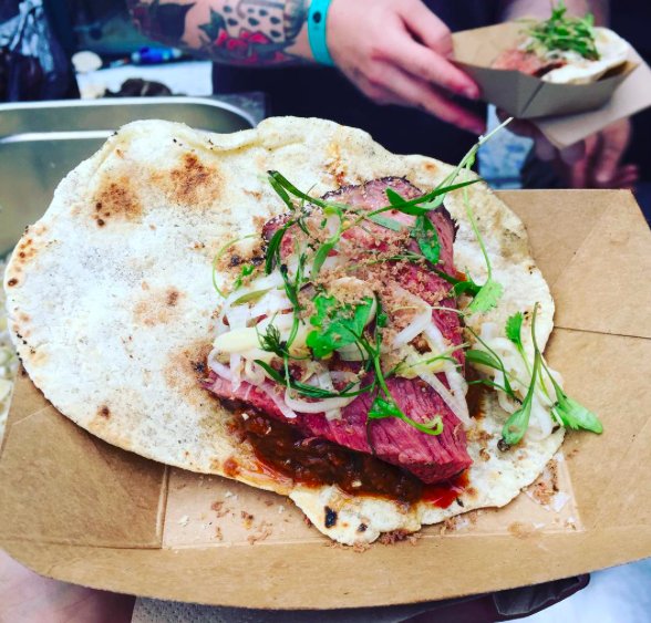 SussexWagyu's tweet photo. #Meatopia2017 (Confessions.of.a.nomad) Many thanks @tomgriffchef. Nose to tail Trenchmore - Fired beef with offal ragu - we had a blast xx https://t.co/vd80EO0ZI0