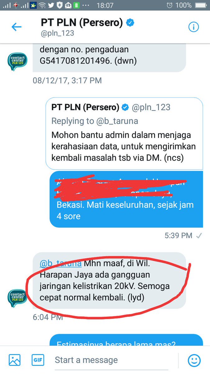 b_taruna's tweet photo. @pln_123 hari gini jaman gini, jawabannya pakai semoga. Pakai estimasi dong mas/mbak. Zaman pelayanan udah modern, ngukurnya pakai waktu https://t.co/x1i5n3TDjf