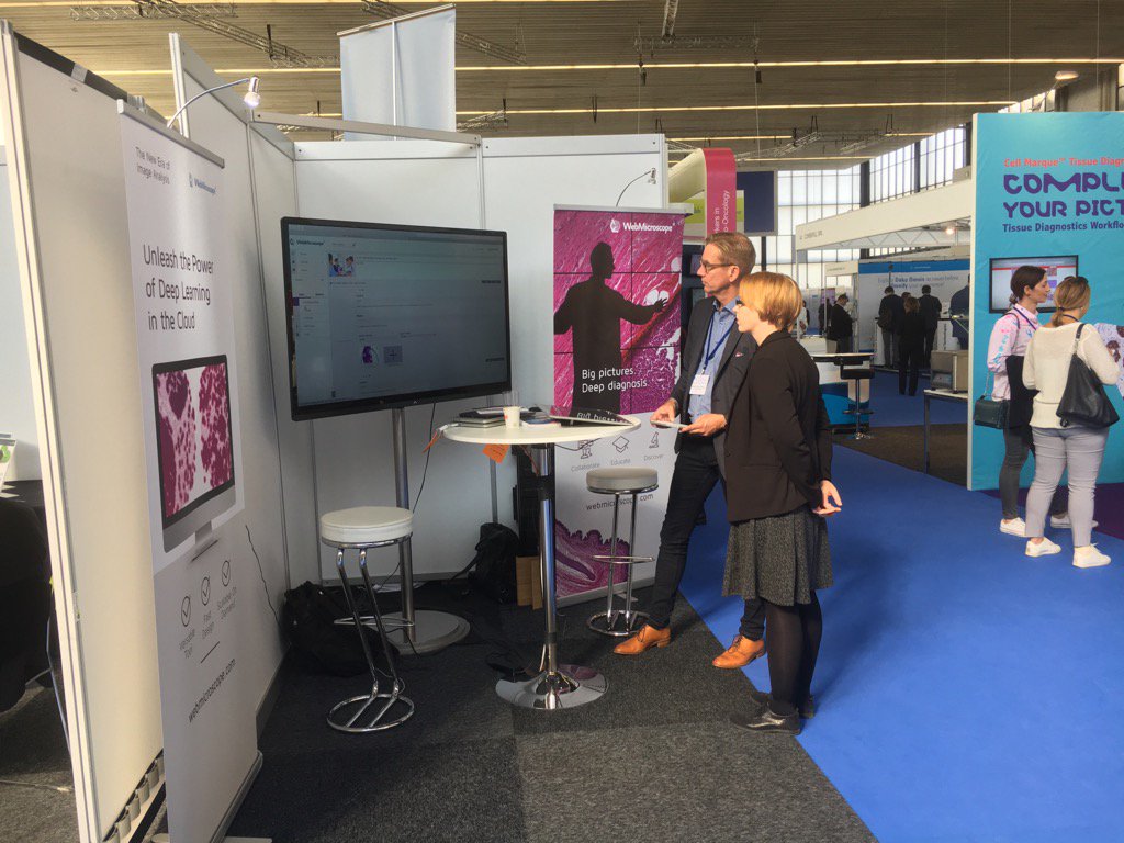 karipitkanen's tweet photo. #Webmicroscope (#Fimmic Oy), deep learning AI image analysis in the cloud generates a lot interest in #ECP2017 . https://t.co/mbpjMqP8lv