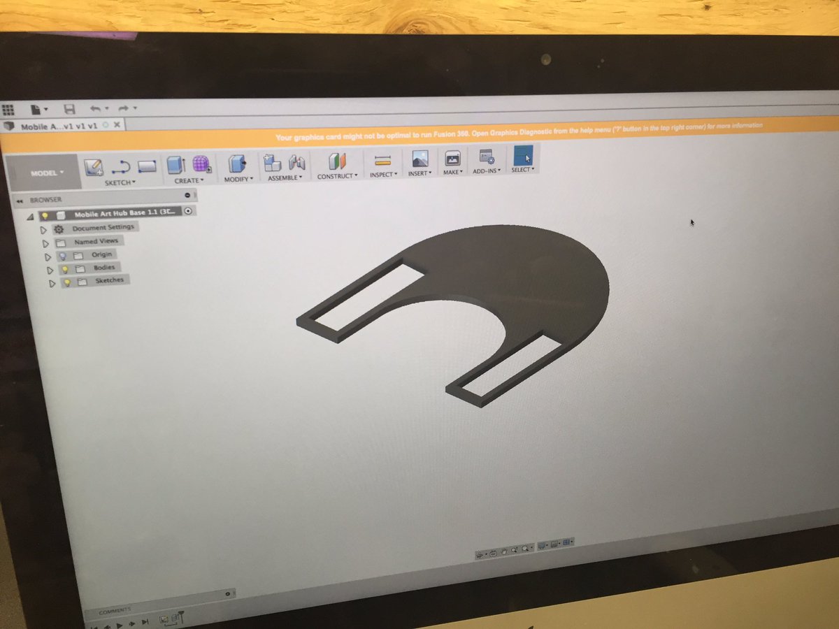 STEMFabLab's tweet photo. .@STEMcha students go from CAD to CAM with @adskFusion360 and @ShopBotTools for their @SignalCenters Mobile Art Desk #prototypinginaction https://t.co/hqzYs4yz4T