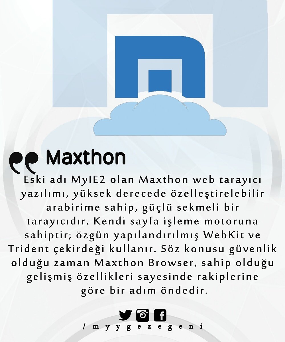 myygezegeni's tweet photo. Maxthon !
#maxthon #browser #maxthonbrowser #followme #software #code #engineer #dev #technology #yazılım #internet #tarayıcı #myygezegeni https://t.co/xKC7Tt4nwN
