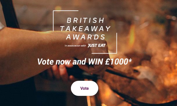 GB_Takeaway's tweet photo. Voting is open for the 2017 British Takeaway Awards. Vote now and win £1000! #thebta https://t.co/H9cVRKVlNF @theBTAs @JustEatUK https://t.co/z9cPj9L0S1