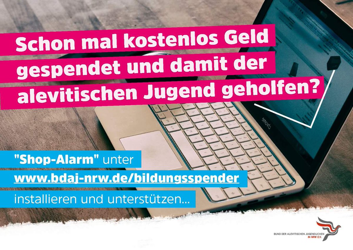 #Spenden beim Online #Shoppen für Jugendarbeit. Einmal installieren unter bdaj-nrw.de/bildungsspender 

Kostet nichts extra.Erinnert dich immer.
