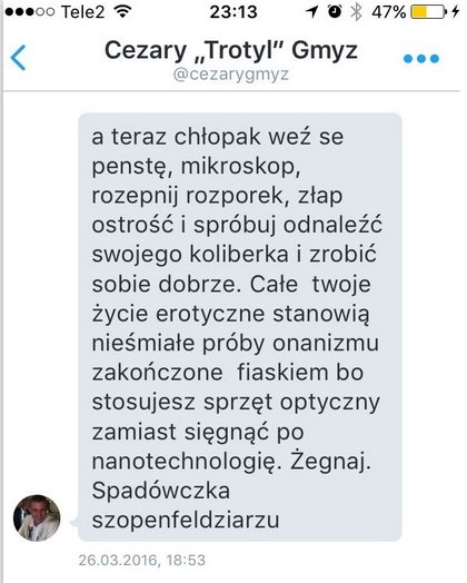 skrupulatny's tweet photo. @kaczorowska2 Oj, chyba nie w klatce. https://t.co/vJxrpHHOlf
