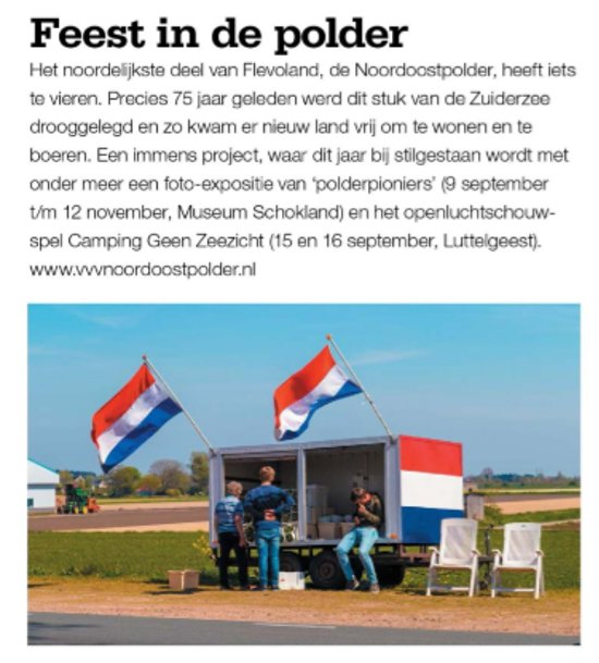 Leuk stukje in de Kampioen over #75jaarnoordoostpolder <a href="/GemeenteNOP/">Noordoostpolder</a> <a href="/SchoklandUNESCO/">Werelderfgoed Schokland</a> @luttelgeest