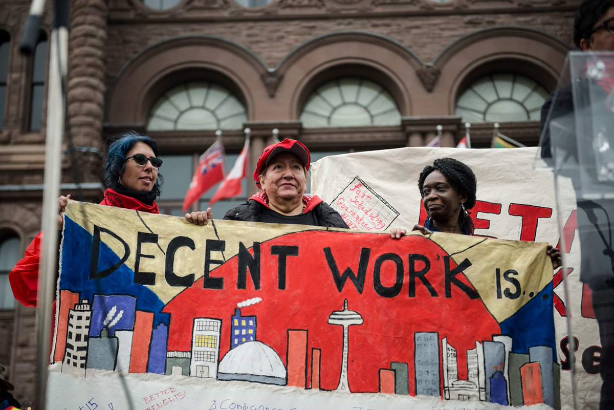 AtkinsonCF's tweet photo. This #LabourDay, we celebrate everybody fighting for #decentwork. From the victories to the continuing campaigns - together, it is possible! https://t.co/vhPVjNgEx1