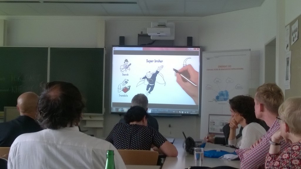 MojonLumier's tweet photo. @ENERGIC_OD Final Conference #Inspire2017 workshops. Presenting project results to Inspire community https://t.co/Y6AyZfg3zW