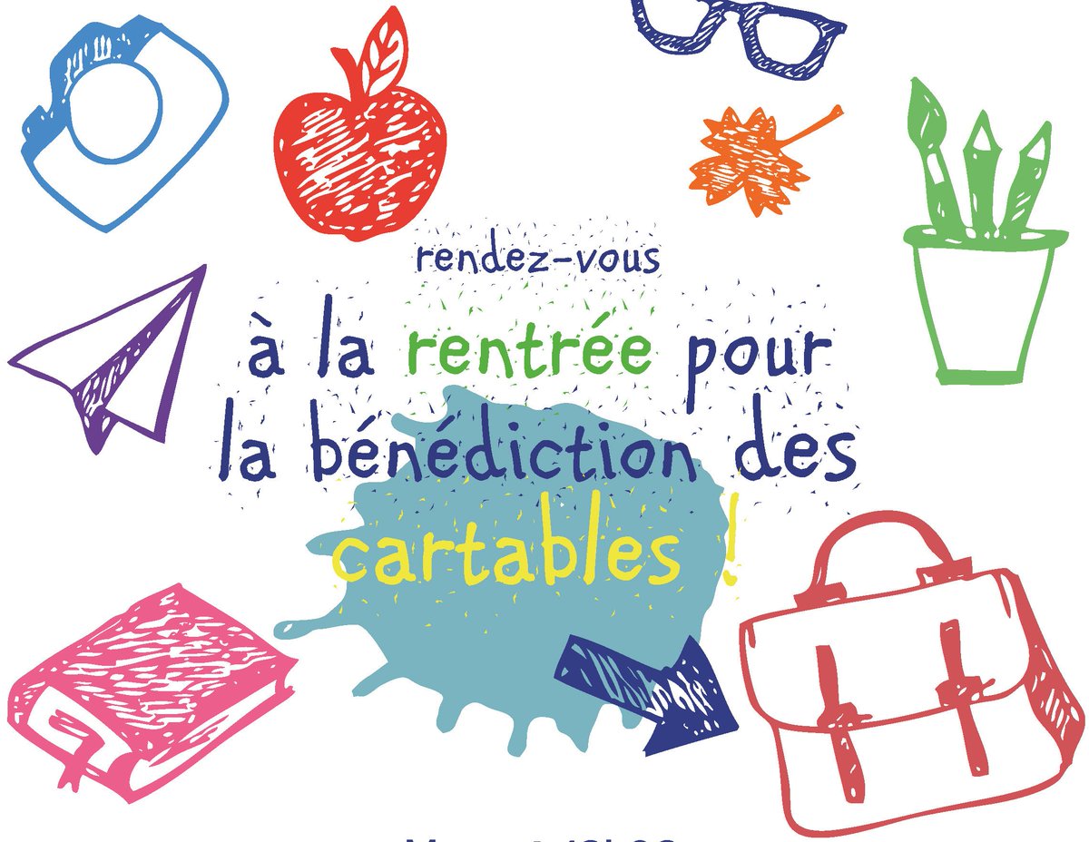 C'est la rentrée ! Pèlerinage des cartables <a href="/NDduLaus/">Notre-Dame du Laus</a> ce dimanche. Messe à 10h30 avec bénédiction des cartables.