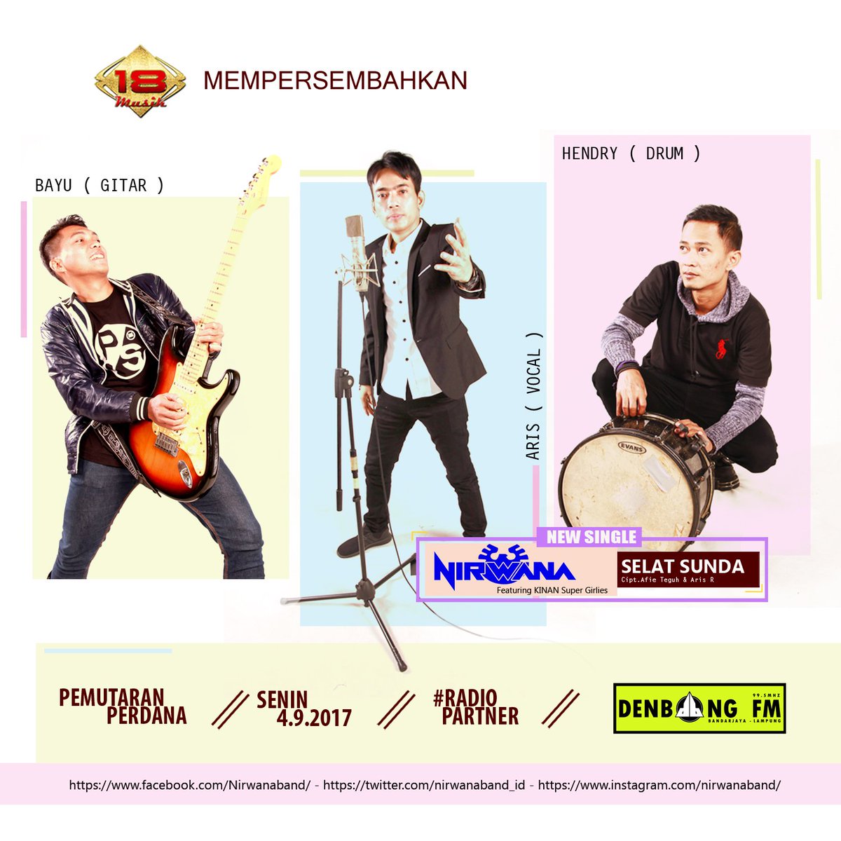 Denbang995FM's tweet photo. #PemutaranPerdana Sekarang PLAY
Program #HarmoniRDB

@nirwanaband_id #SelatSunda
Label @18MusikOfficial

Kawal @SietoxDJ_RDB
MD @KiaHarvesya https://t.co/q1uNntaEkY