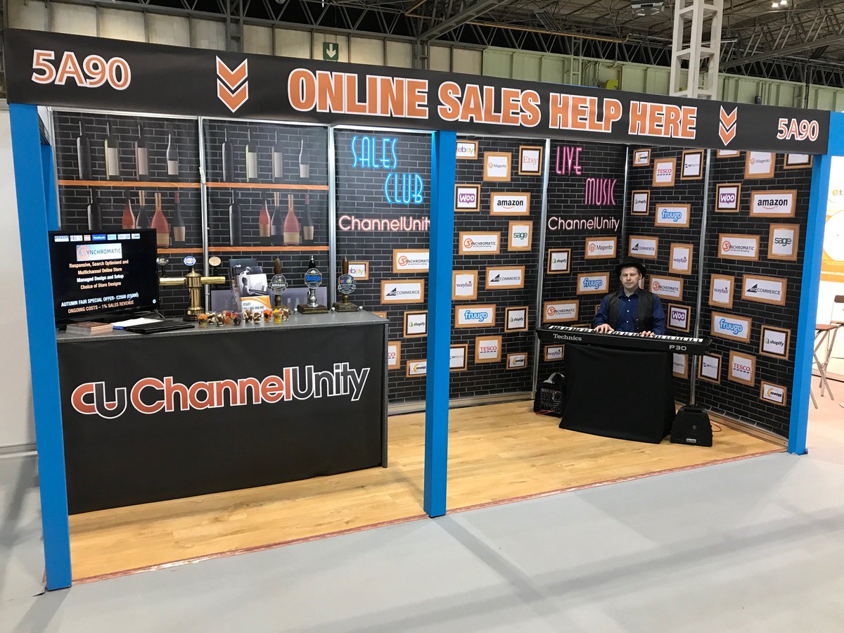 ThePrintQuarter's tweet image. @ChannelUnity Fantastic, striking, authentic looking stand using the printed vinyl graphics we produced last week #socialmedia #ChannelUnity