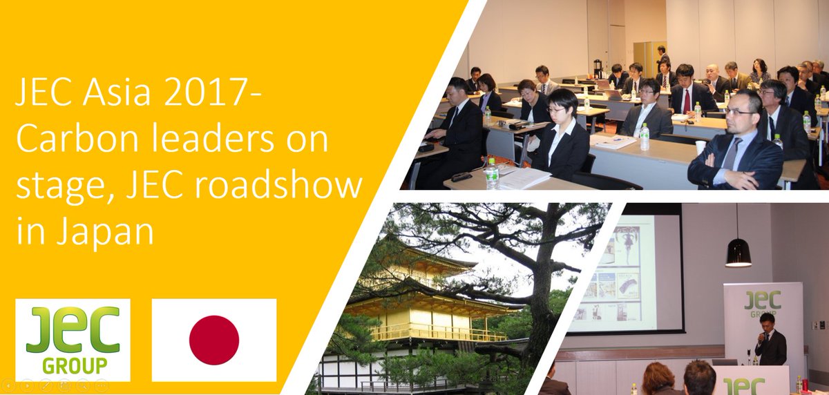 #JECAsia2017 - #Carbon leaders on stage, #JEC roadshow in Japan jeccomposites.com/events/jec-asi… #composites