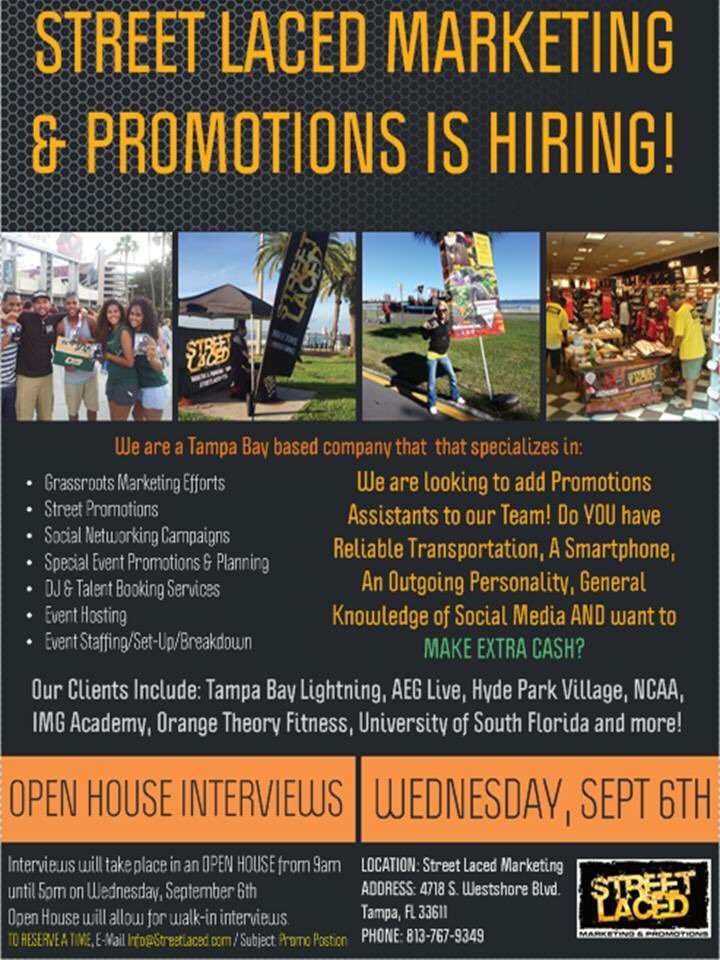 StreetLacedDJs's tweet photo. Not thinking about "Laboring" today? That's ok. But think about this Weds for our OPEN HOUSE! Need a part-time job? We can help! DETAILS... https://t.co/3QjKi2qo9Y