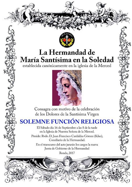 HSoledadRonda's tweet photo. Función Solemne y Jura de Cargos https://t.co/sPWjJAzJmY https://t.co/CV9EzgdZ6a