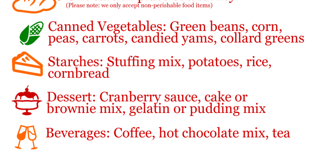CauseCaring1's tweet photo. Help a Family Have Thanksgiving! We are accepting these items. https://t.co/X7C83C46eI