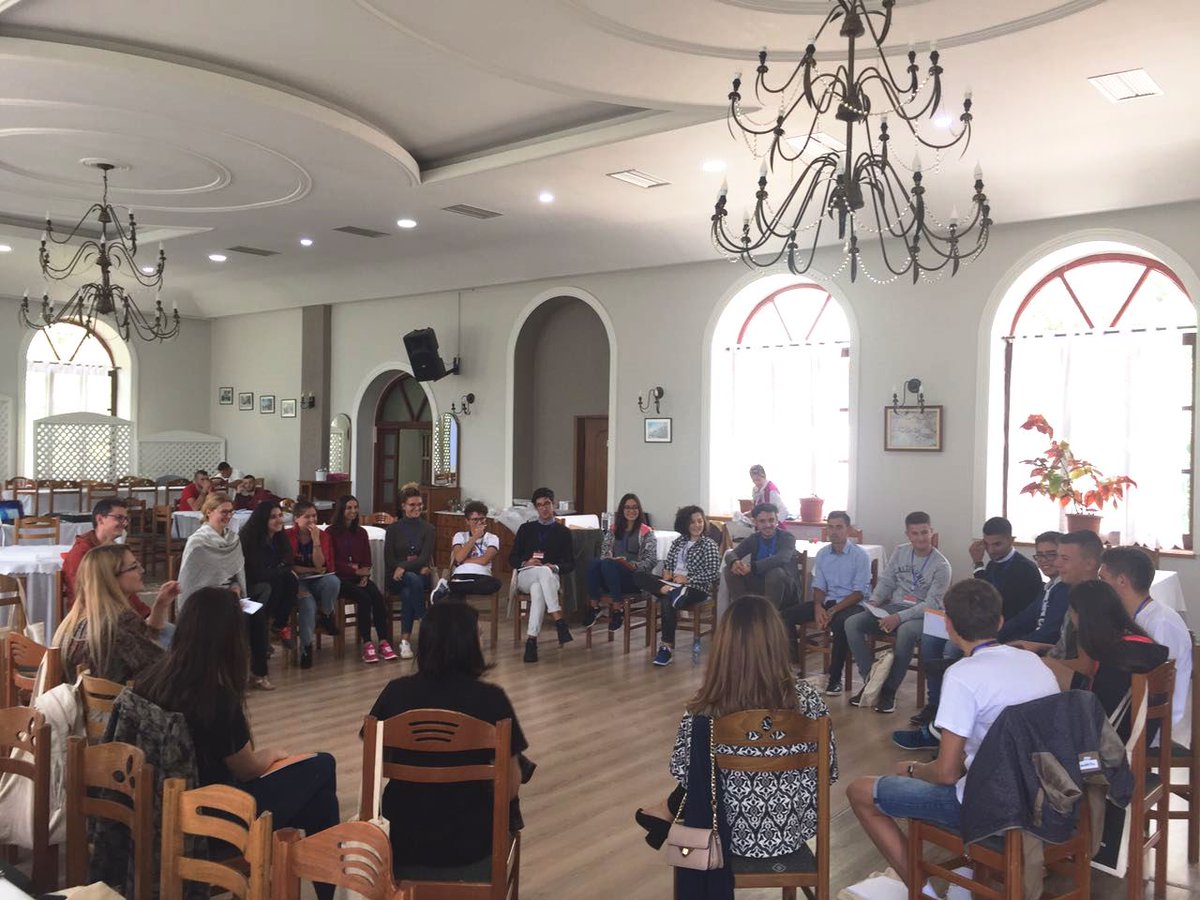 OSCEinAlbania's tweet photo. #WeStartTalking on Albania's Communist past - Amb. Borchardt gives
lecture: #AHRG #Voskopoja #HumanRights Academy. https://t.co/9mzFajOpZX https://t.co/abZMbsB3Nq