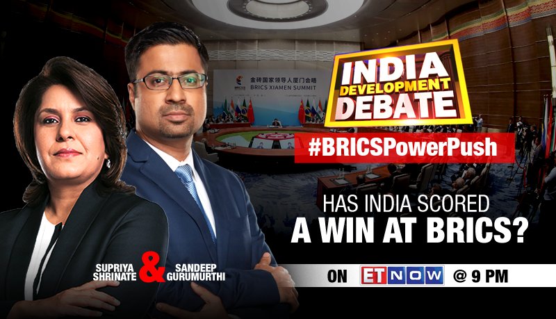 ETNOWlive's tweet photo. #IndiaDevelopmentDebate | #BRICSPowerPush
Has India Scored A Win At BRICS? Tune in at 9 pm to get a detailed perspective
@SupriyaShrinate https://t.co/d4aQ3wa4hF