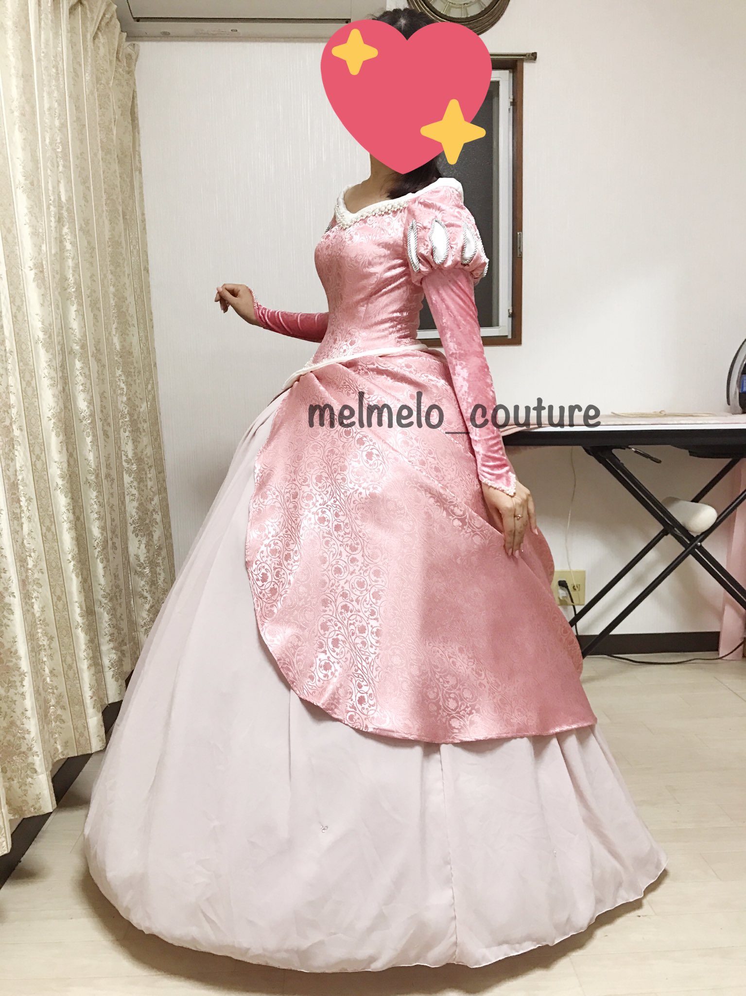 تويتر Melmelo Couture على تويتر アリエル風 ピンクドレス完成いたしました T Co Capcoq8blj