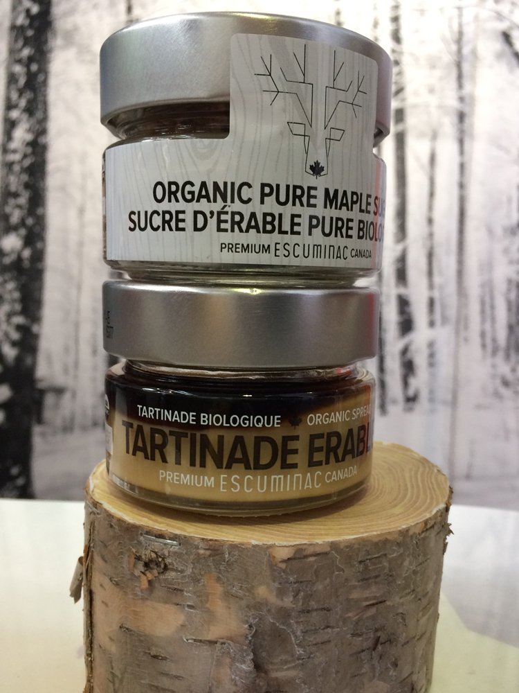 QuebecUK's tweet photo. Don't miss Escuminac at @Speciality_Food for pure premier organic maple syrup from Québec! Stand 1910F #SFFF17 https://t.co/BkaNNuuMKe