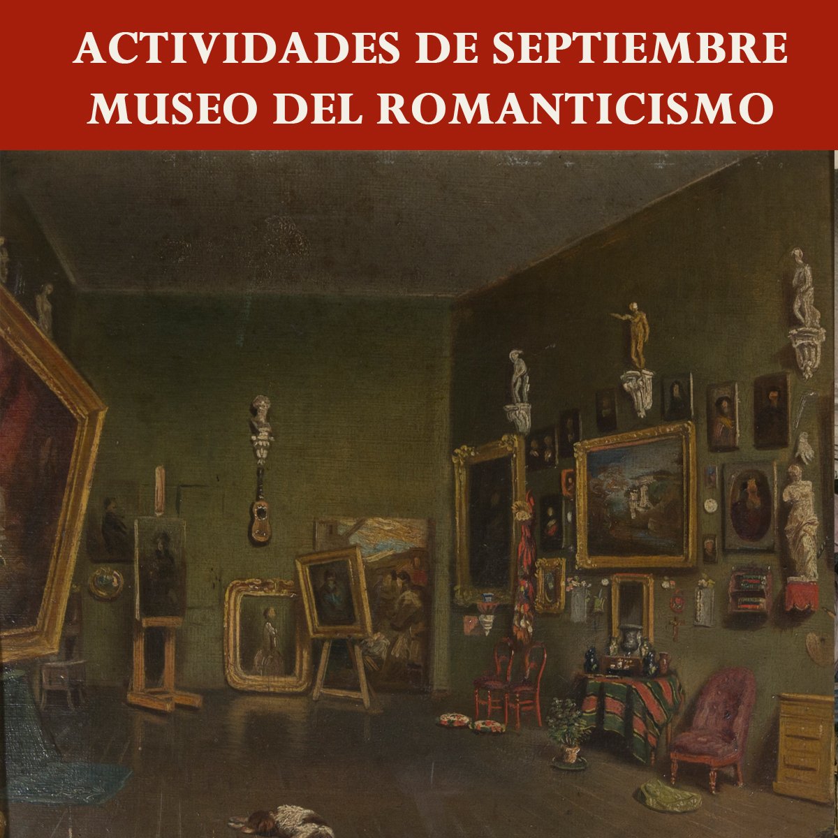 MRomanticismo's tweet photo. ¡Ya estamos de vuelta! Y aquí https://t.co/aH93qH0Zpw podéis ver todas nuestras actividades para septiembre. ¡Os esperamos! #FelizLunes https://t.co/qRmnvOFNff