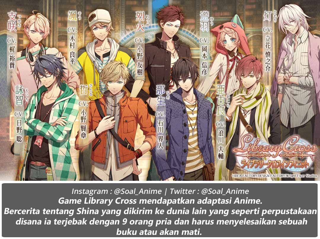 Soal_Anime's tweet photo. Game LibraryCross∞ mendapatkan adaptasi Anime https://t.co/AeUsvSJ0V3 https://t.co/0p8hAnkd2g