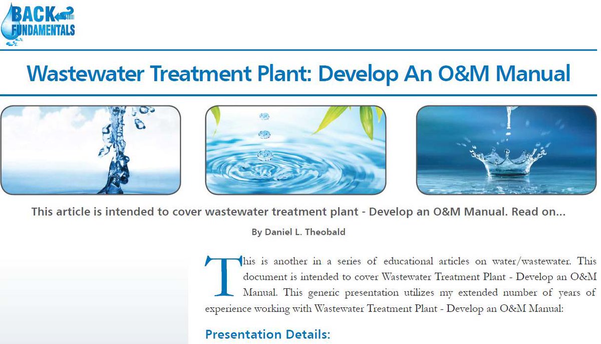 wastewaterwizrd's tweet photo. #Biological #Physical #Chemical #Water #WasteWater #Learn #Study #Education #Process #Control #WaterTodayMagazine https://t.co/uWi5KIGtJb https://t.co/L9Ud6vYlVN