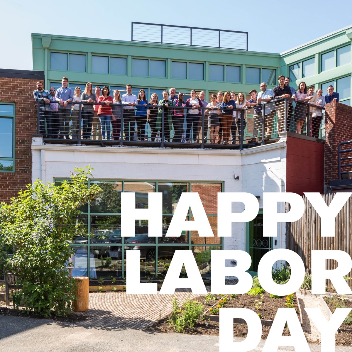 LandDesignInc's tweet photo. Wishing all of our hardworking #LandDesigners a relaxing and family-filled Labor Day! #LaborDayWeekend https://t.co/T4Idpuc54g